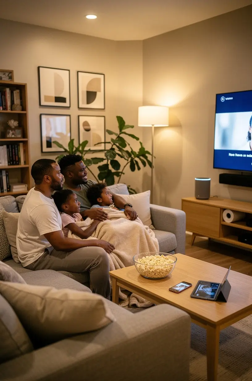 Smart home automation devices enhancing simplified living.